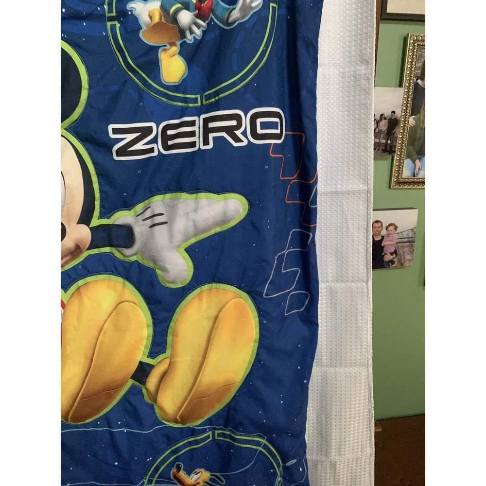 Disney‎ Mickey Kids Blanket Comforter & Top sheet Donald Duck, Pluto Space 40x55